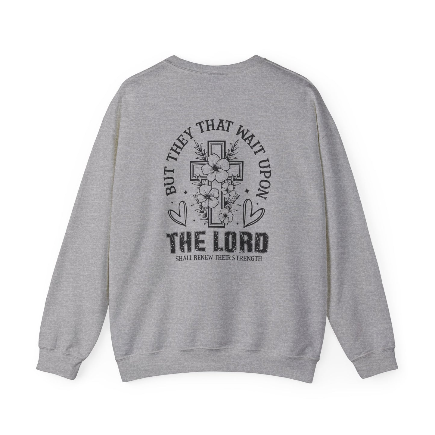 Faith-Inspired Unisex Crewneck Sweatshirt - Isaiah 40:31 Design