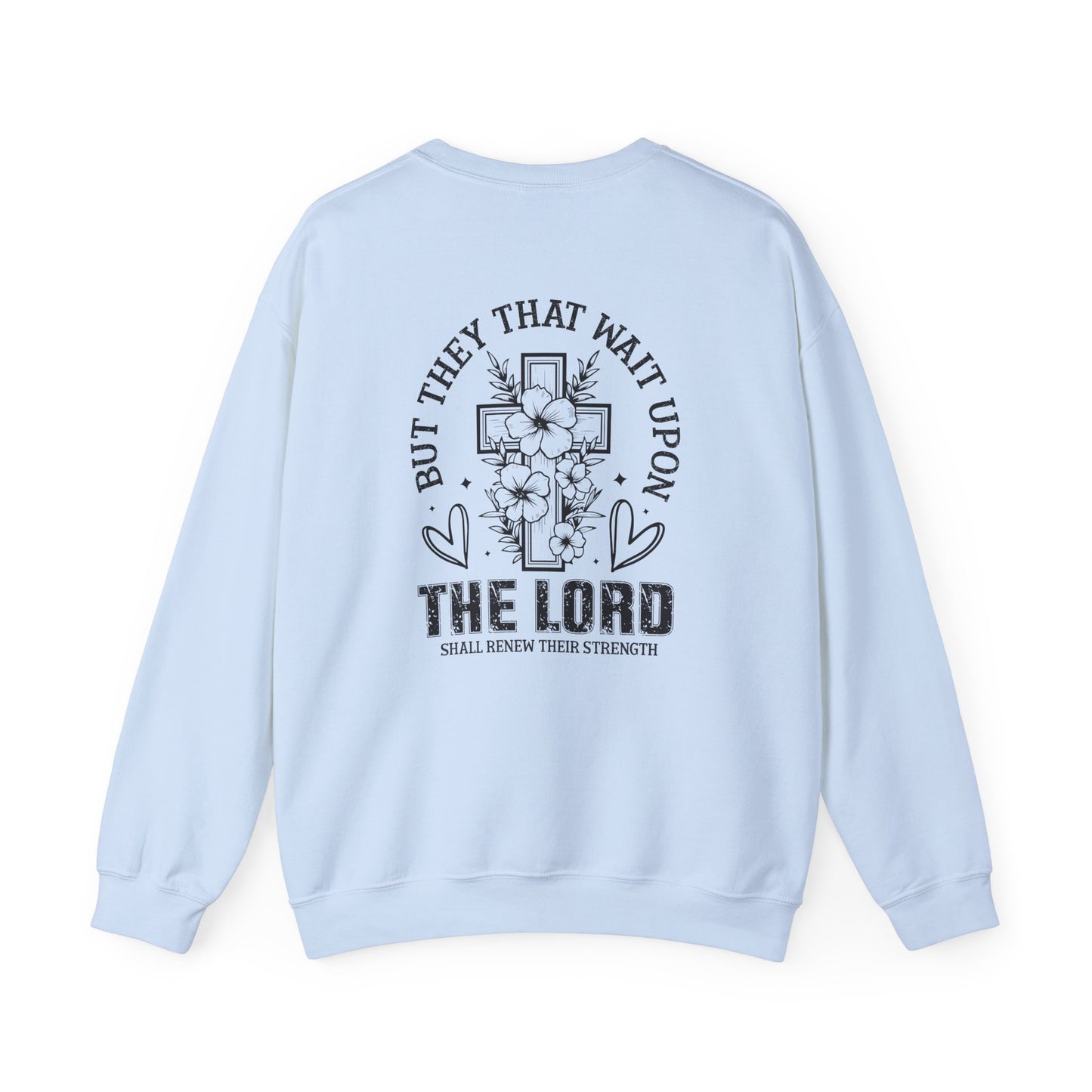 Faith-Inspired Unisex Crewneck Sweatshirt - Isaiah 40:31 Design