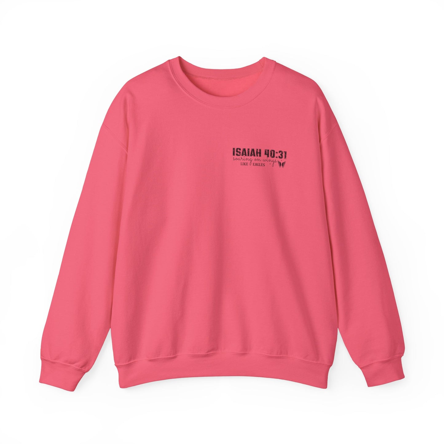 Faith-Inspired Unisex Crewneck Sweatshirt - Isaiah 40:31 Design