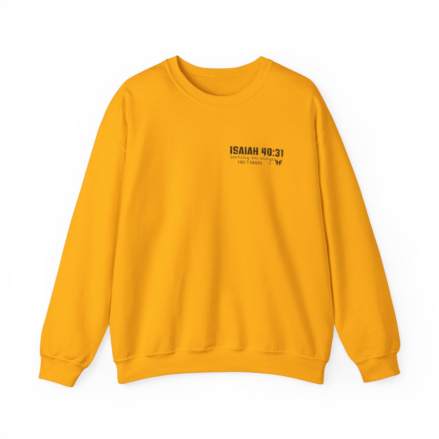 Faith-Inspired Unisex Crewneck Sweatshirt - Isaiah 40:31 Design