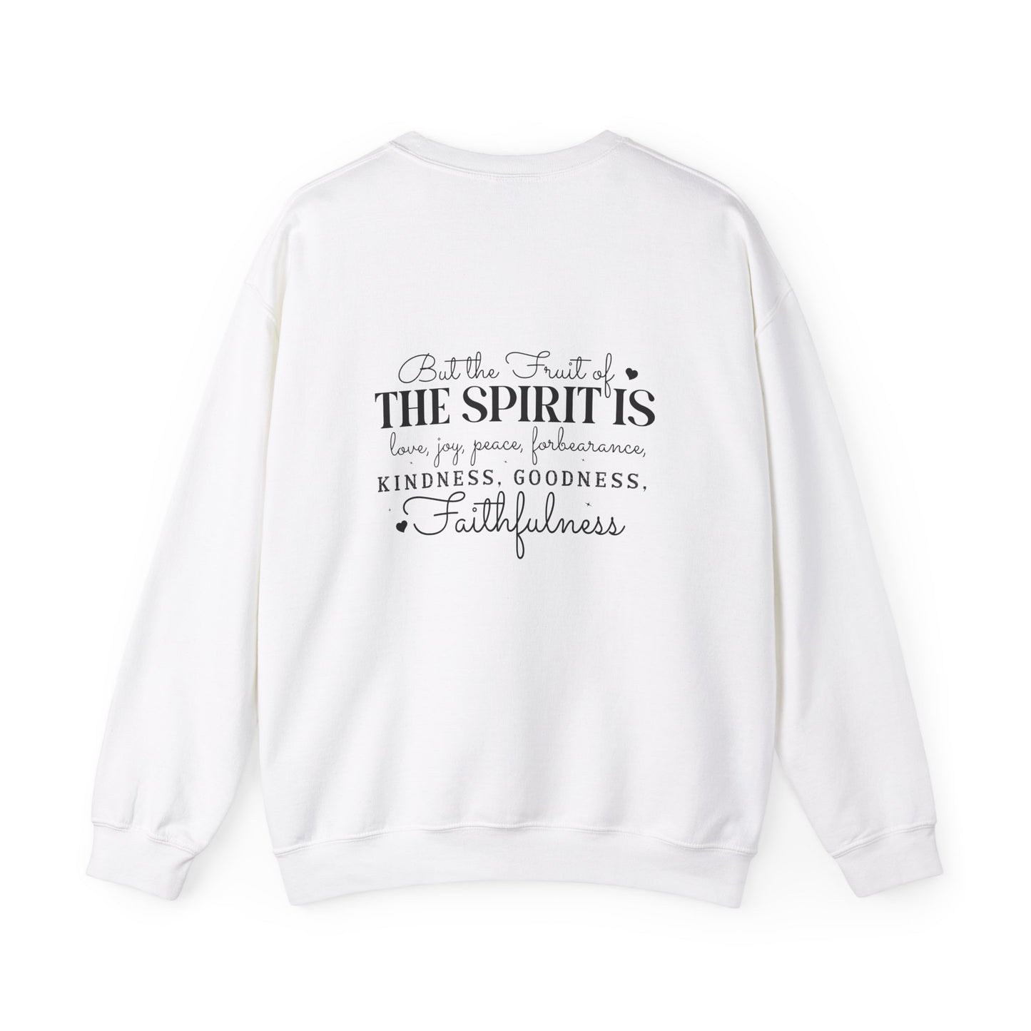 Living the Spirit Crewneck Sweatshirt | Inspirational Unisex Pullover for Faith and Kindness