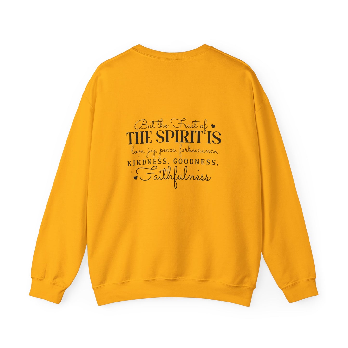 Living the Spirit Crewneck Sweatshirt | Inspirational Unisex Pullover for Faith and Kindness