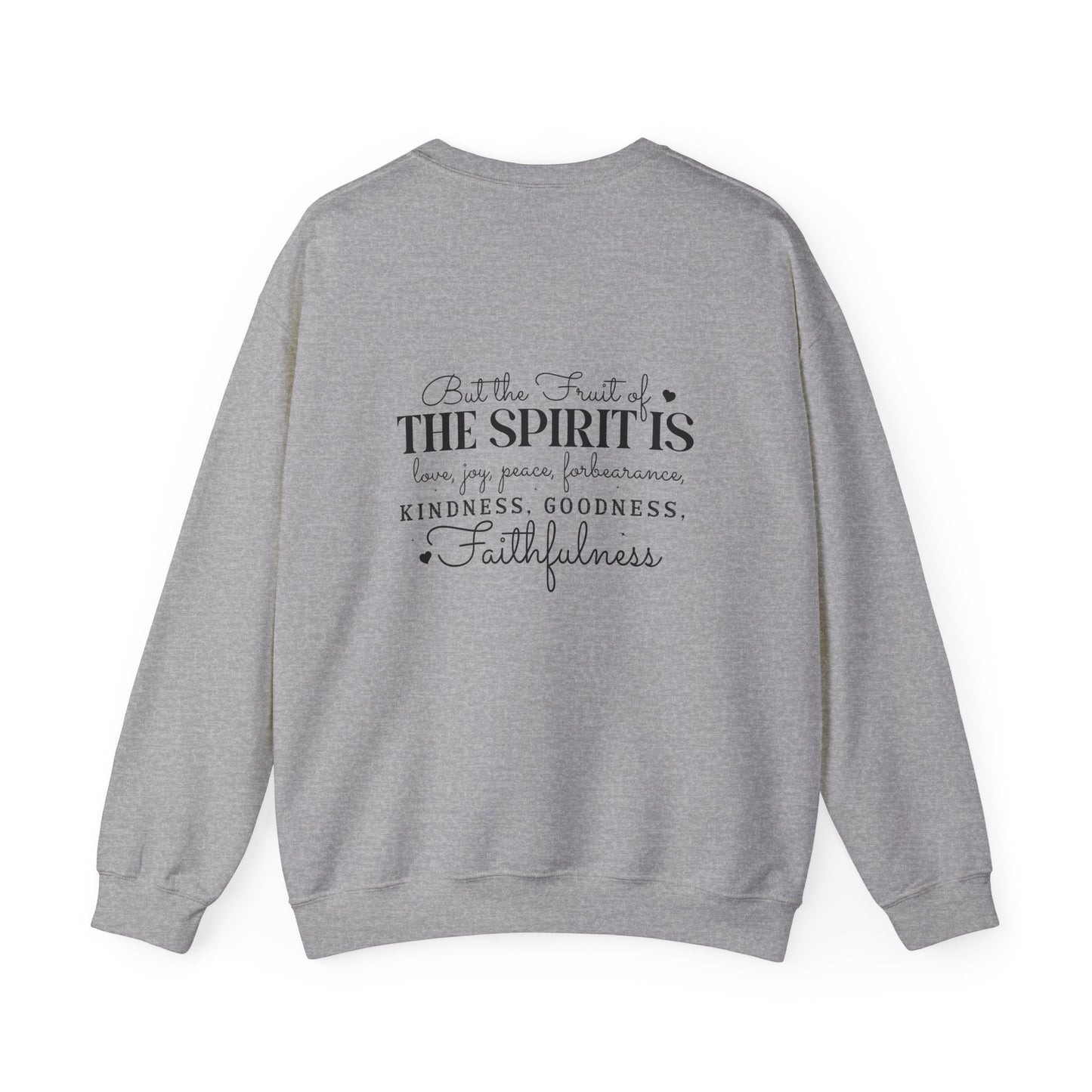 Living the Spirit Crewneck Sweatshirt | Inspirational Unisex Pullover for Faith and Kindness