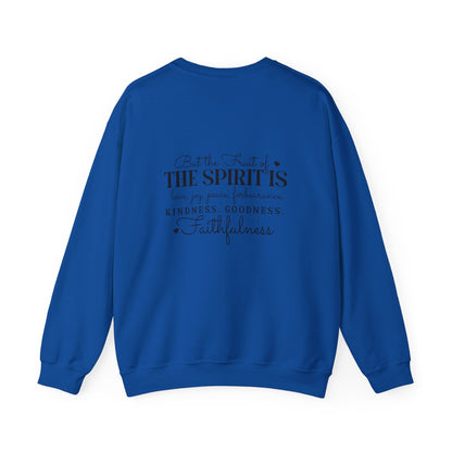 Living the Spirit Crewneck Sweatshirt | Inspirational Unisex Pullover for Faith and Kindness