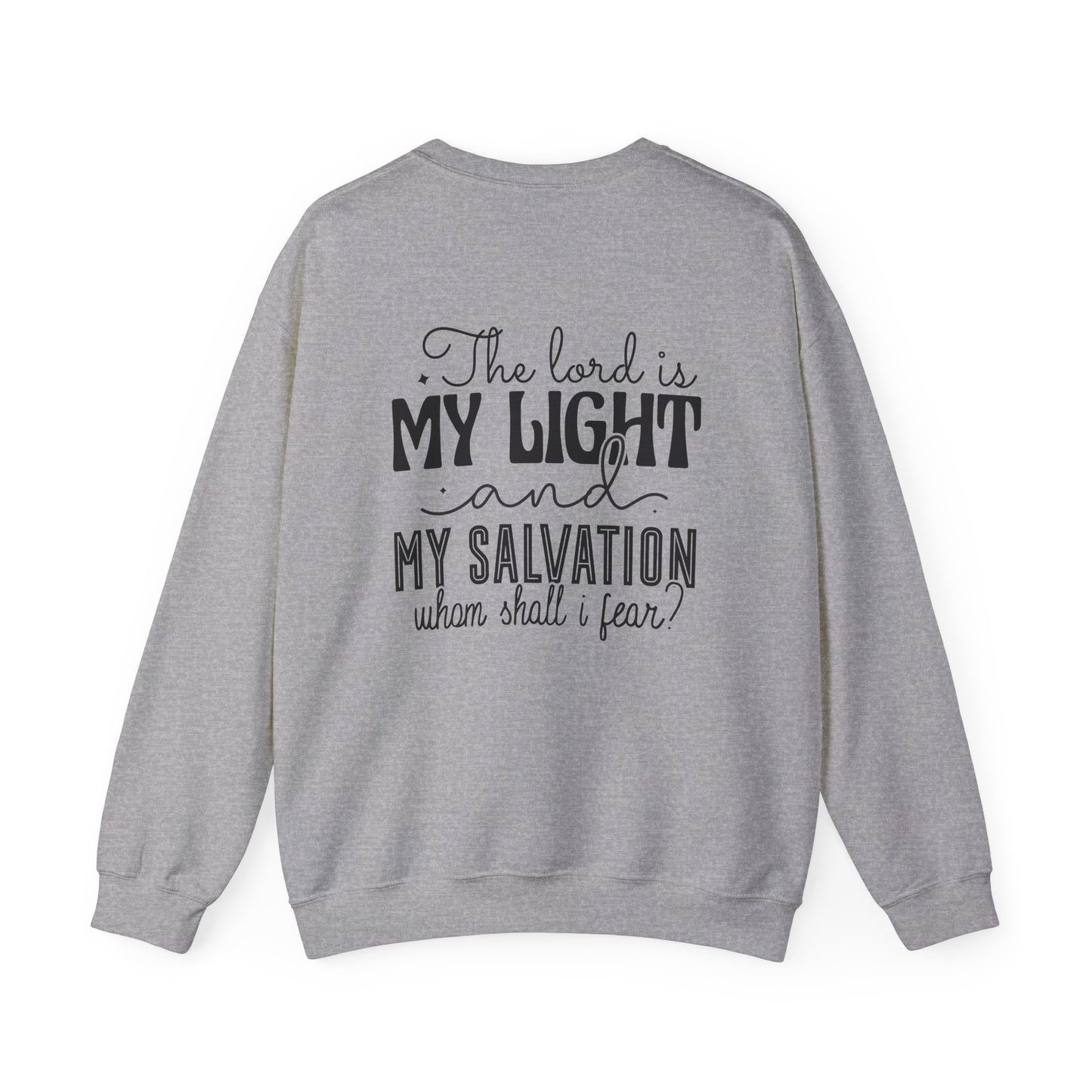 Living Fearlessly Crewneck Sweatshirt - Faith-Inspired Unisex Pullover