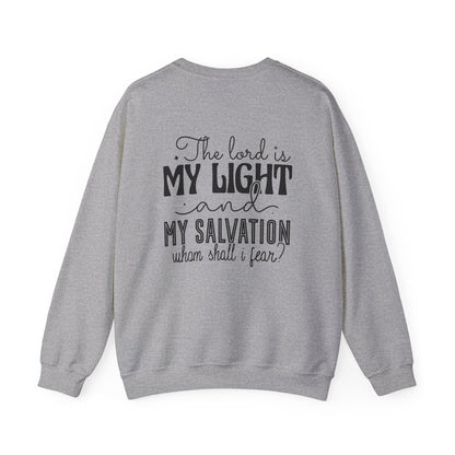 Living Fearlessly Crewneck Sweatshirt - Faith-Inspired Unisex Pullover