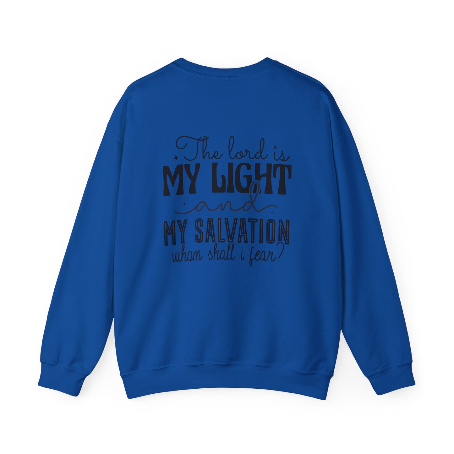 Living Fearlessly Crewneck Sweatshirt - Faith-Inspired Unisex Pullover