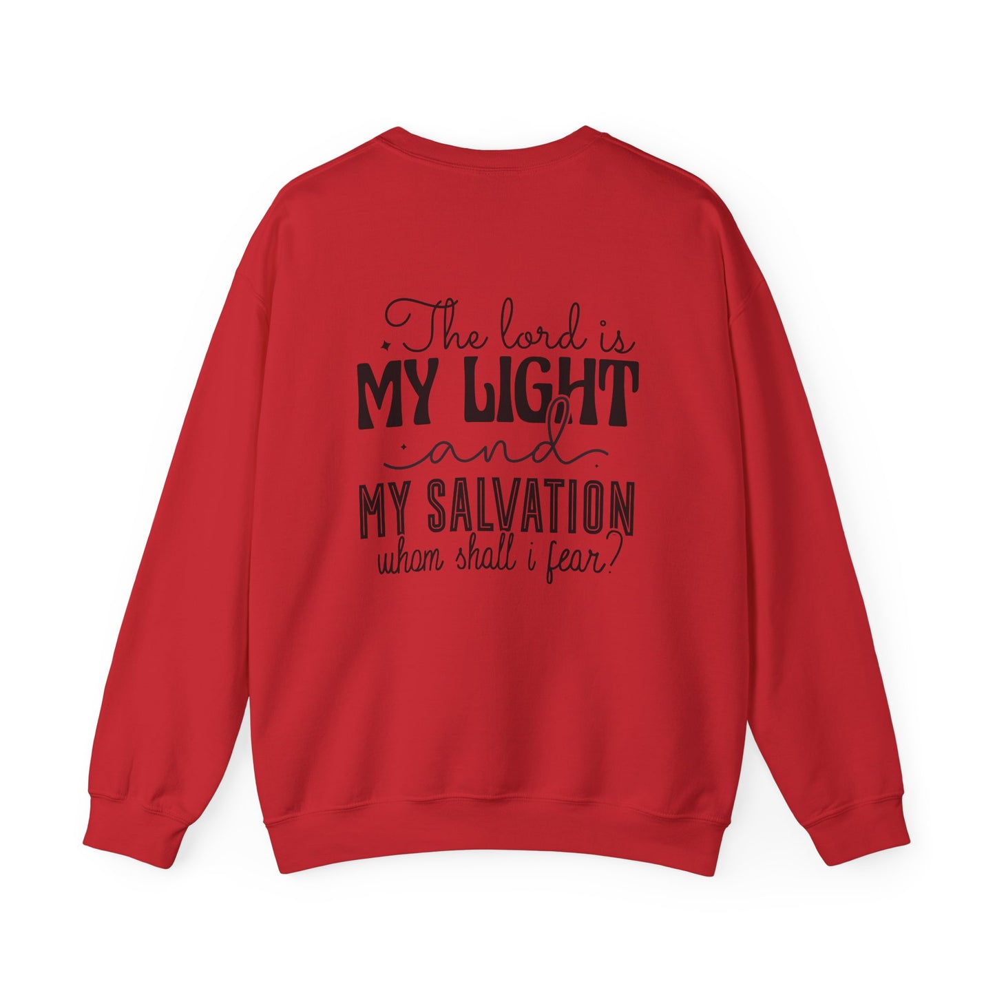 Living Fearlessly Crewneck Sweatshirt - Faith-Inspired Unisex Pullover