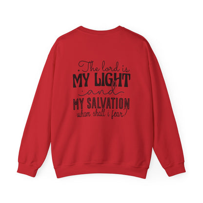 Living Fearlessly Crewneck Sweatshirt - Faith-Inspired Unisex Pullover