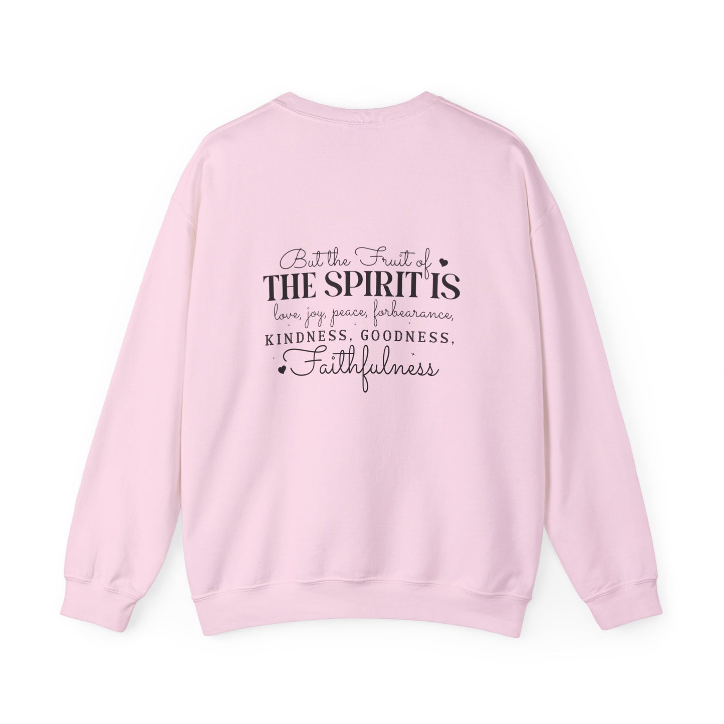 Living the Spirit Crewneck Sweatshirt | Inspirational Unisex Pullover for Faith and Kindness
