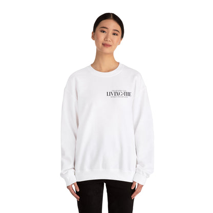 Living the Spirit Crewneck Sweatshirt | Inspirational Unisex Pullover for Faith and Kindness