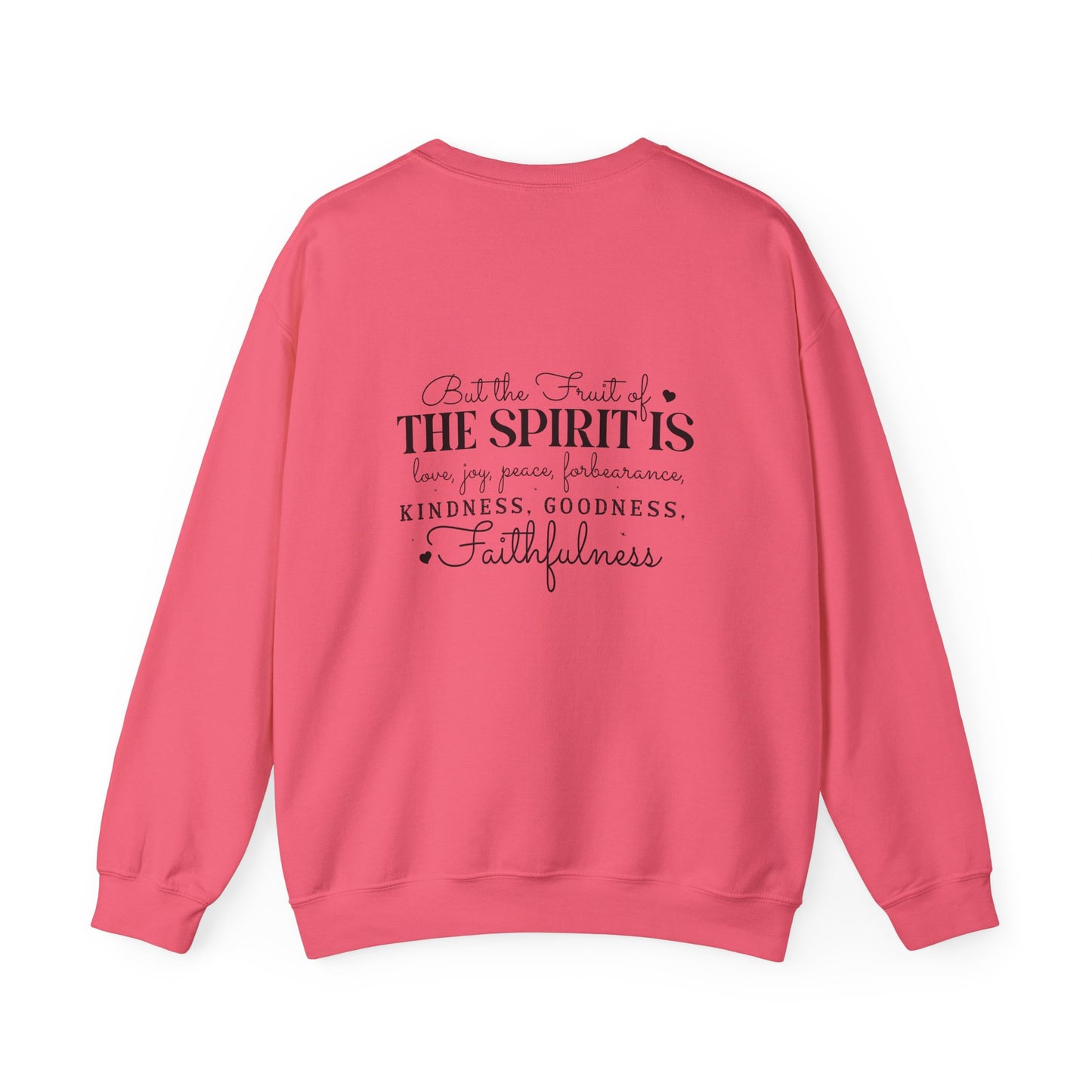 Living the Spirit Crewneck Sweatshirt | Inspirational Unisex Pullover for Faith and Kindness