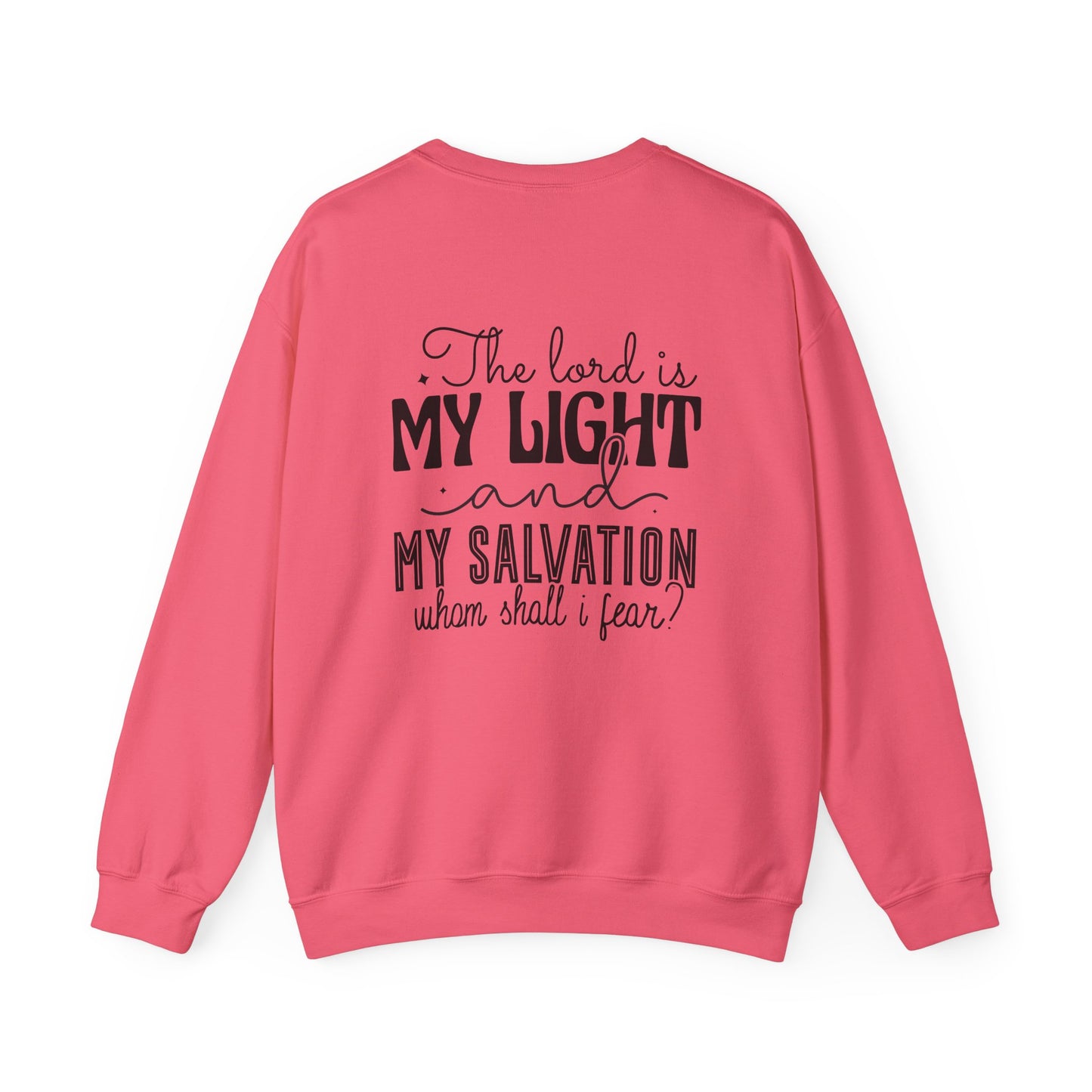 Living Fearlessly Crewneck Sweatshirt - Faith-Inspired Unisex Pullover