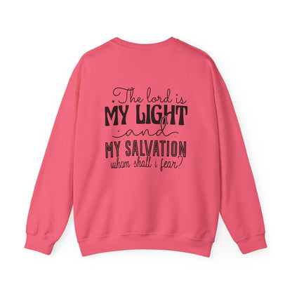 Living Fearlessly Crewneck Sweatshirt - Faith-Inspired Unisex Pullover