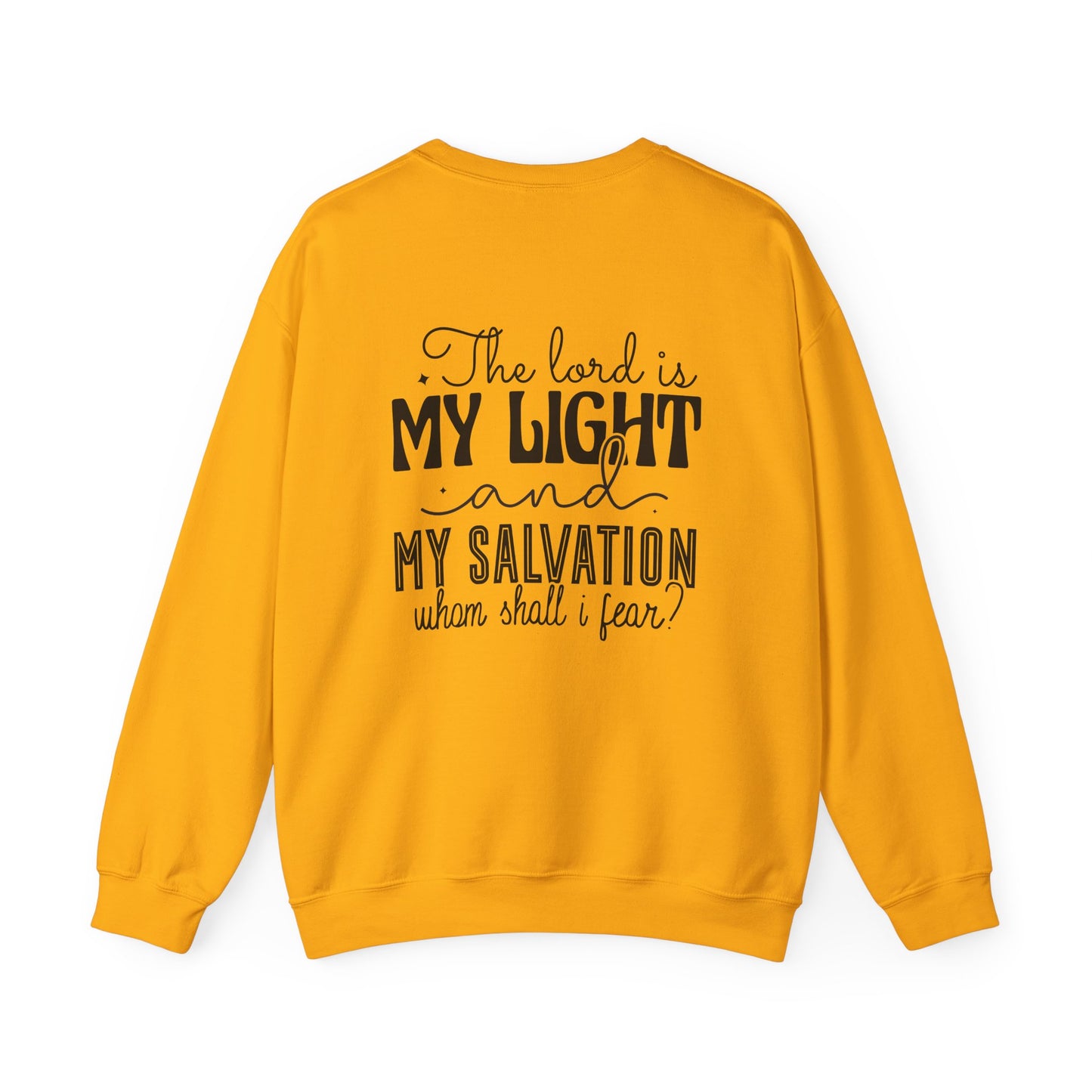 Living Fearlessly Crewneck Sweatshirt - Faith-Inspired Unisex Pullover