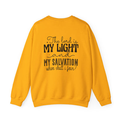 Living Fearlessly Crewneck Sweatshirt - Faith-Inspired Unisex Pullover