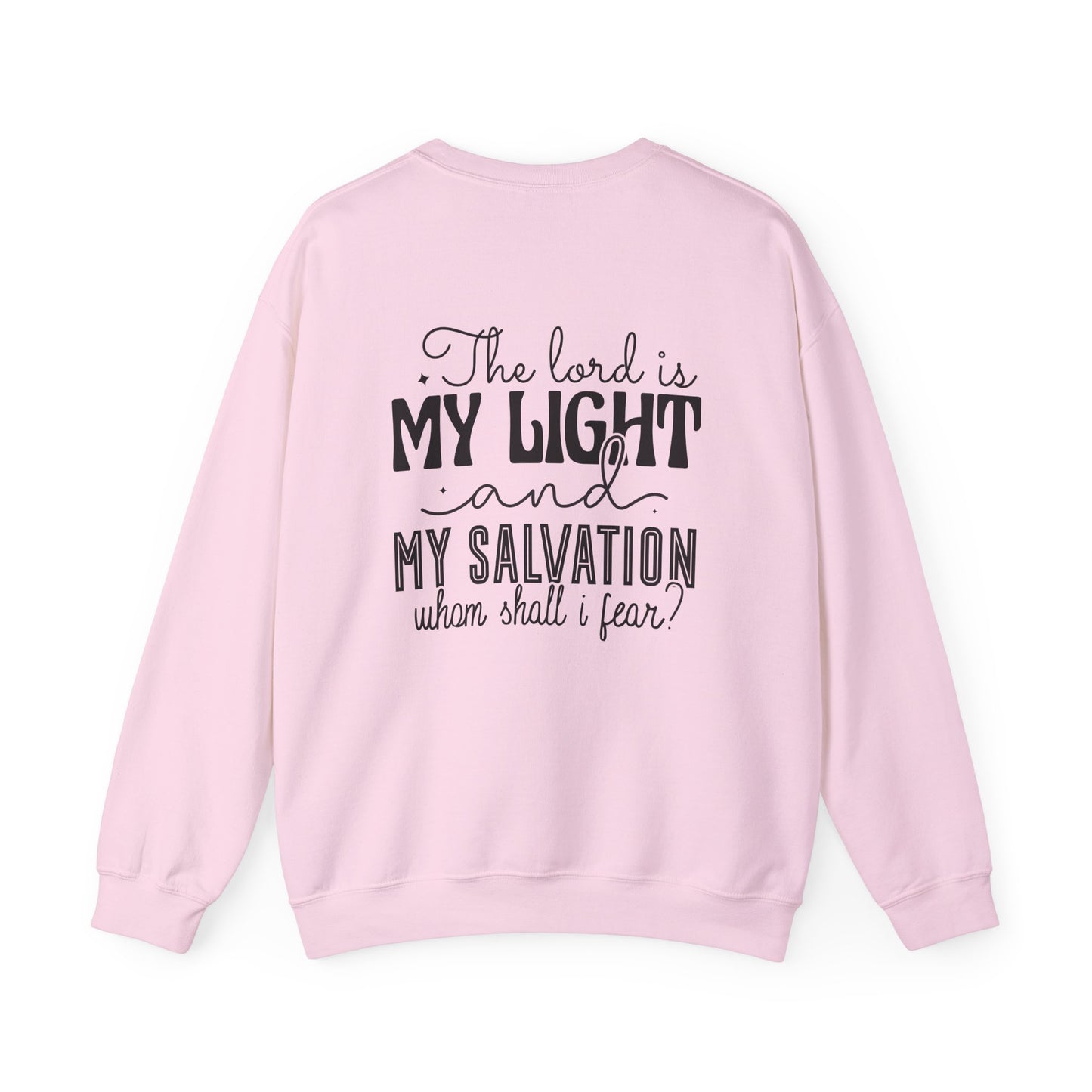 Living Fearlessly Crewneck Sweatshirt - Faith-Inspired Unisex Pullover