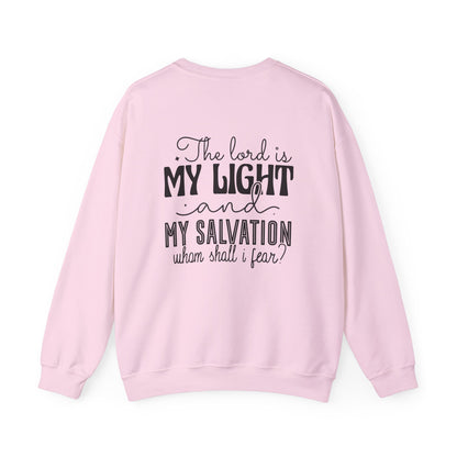 Living Fearlessly Crewneck Sweatshirt - Faith-Inspired Unisex Pullover