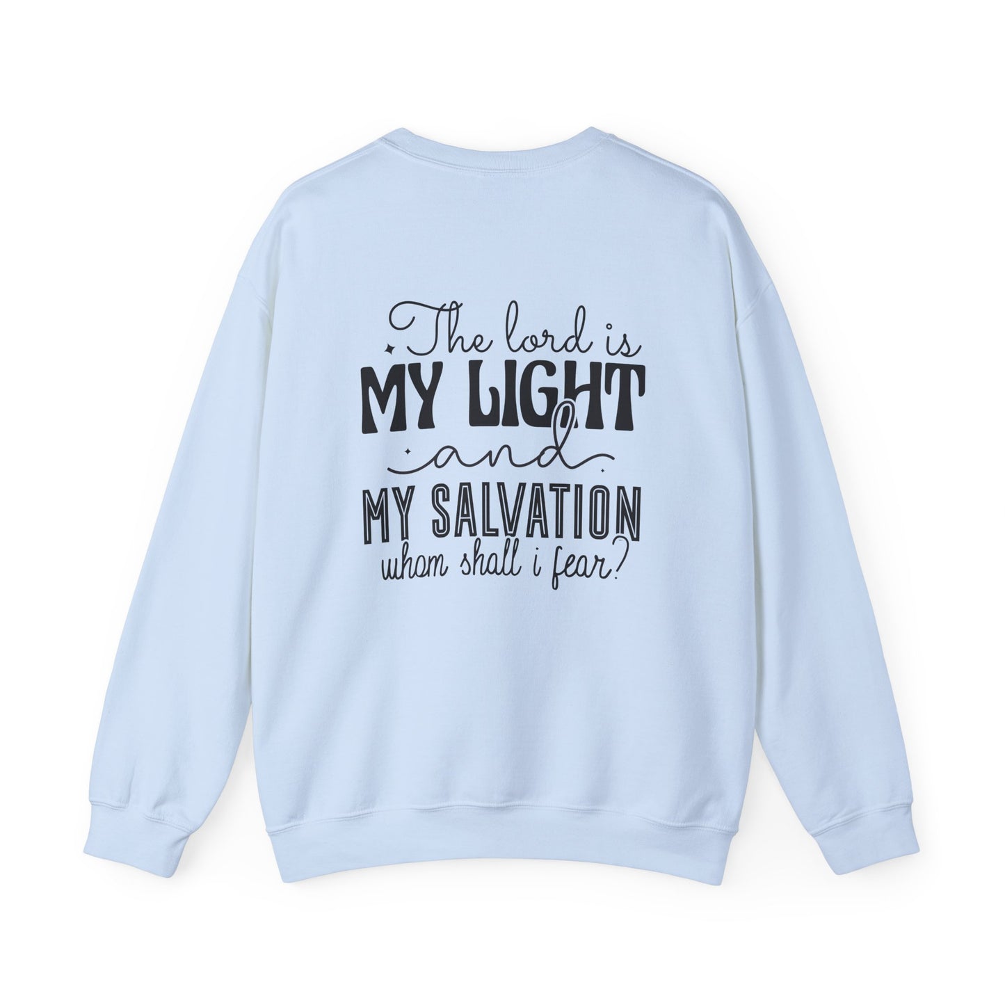 Living Fearlessly Crewneck Sweatshirt - Faith-Inspired Unisex Pullover