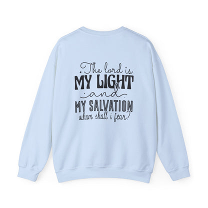 Living Fearlessly Crewneck Sweatshirt - Faith-Inspired Unisex Pullover