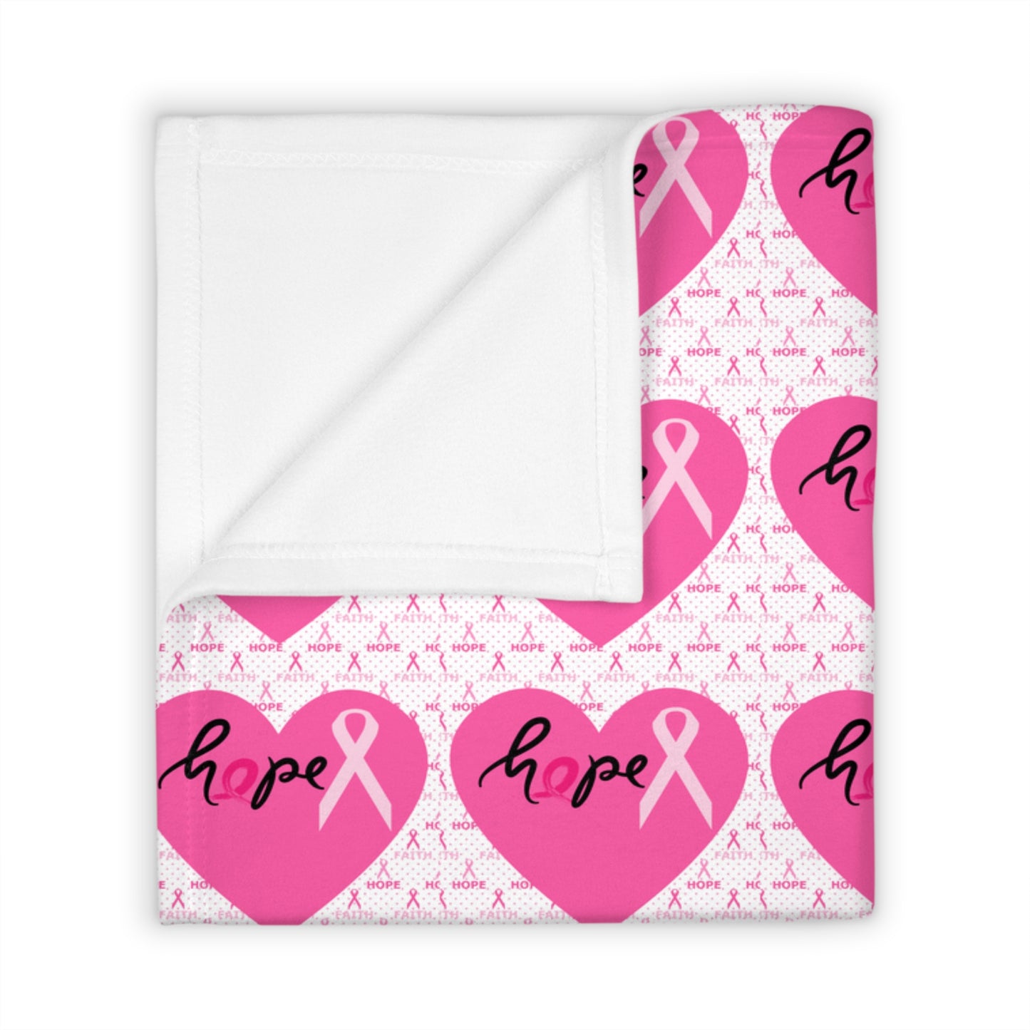 Heartfelt Love Throw Blanket, Cozy Blanket for Home Decor, Gift for Her, Valentine's Day, Breast Cancer Awareness, Soft Blanket