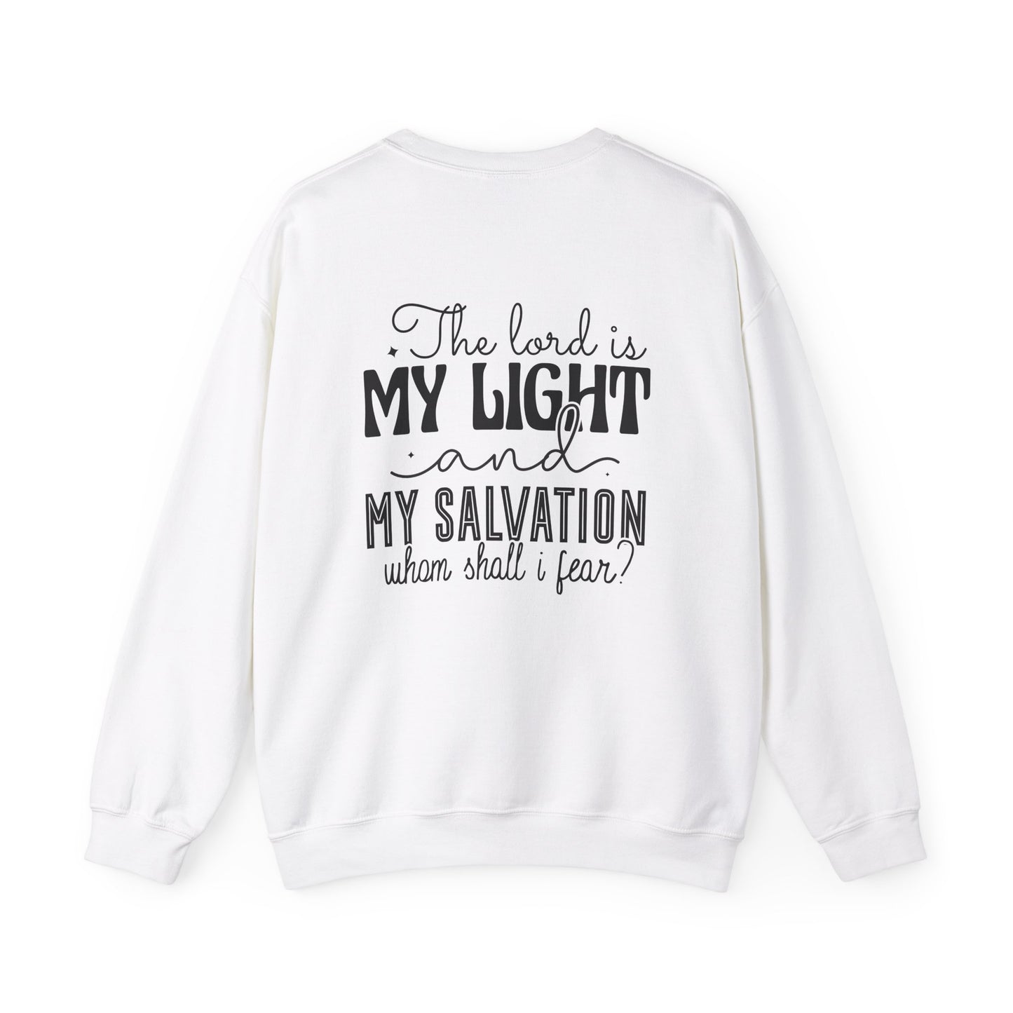 Living Fearlessly Crewneck Sweatshirt - Faith-Inspired Unisex Pullover