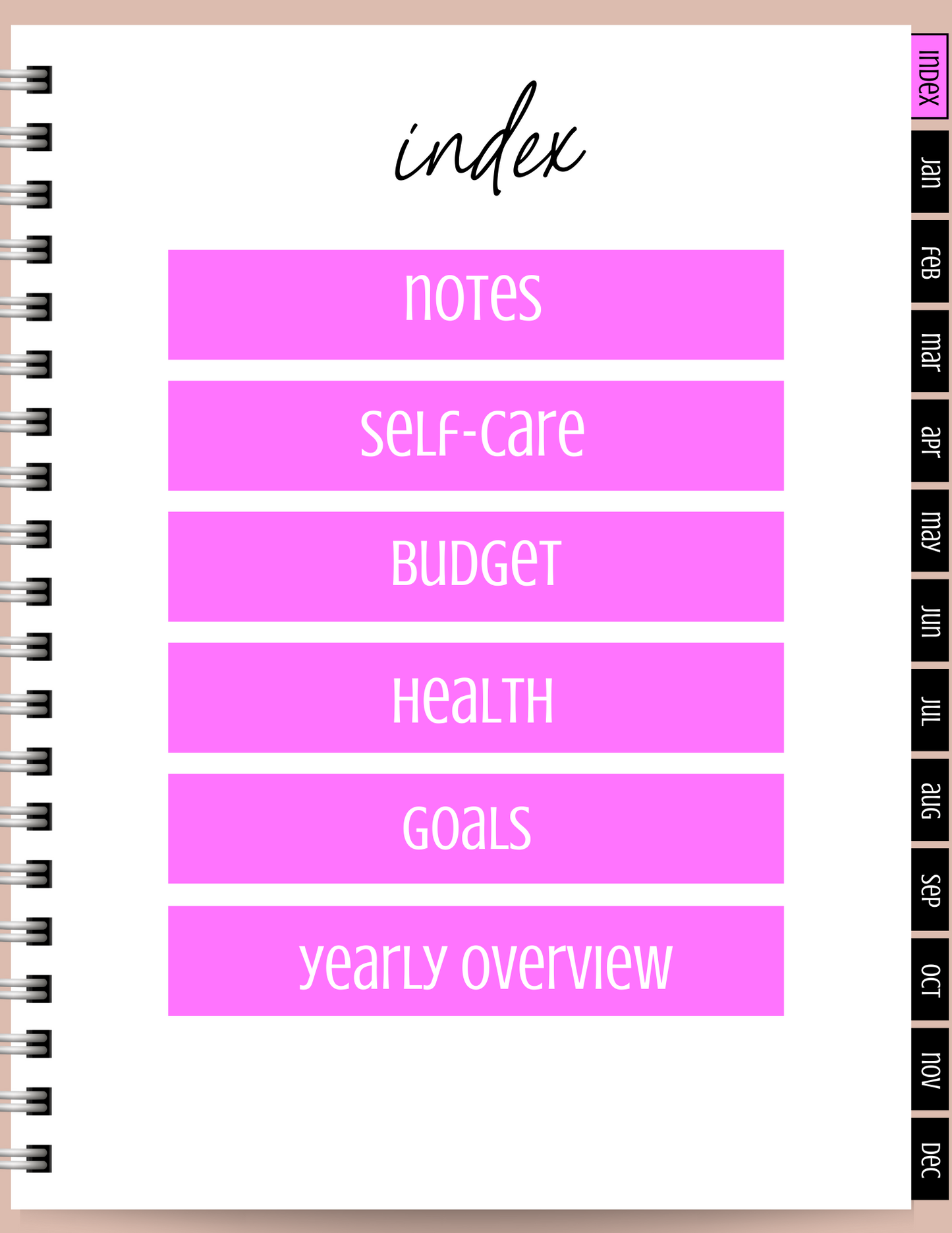 It Girl Pink Planner