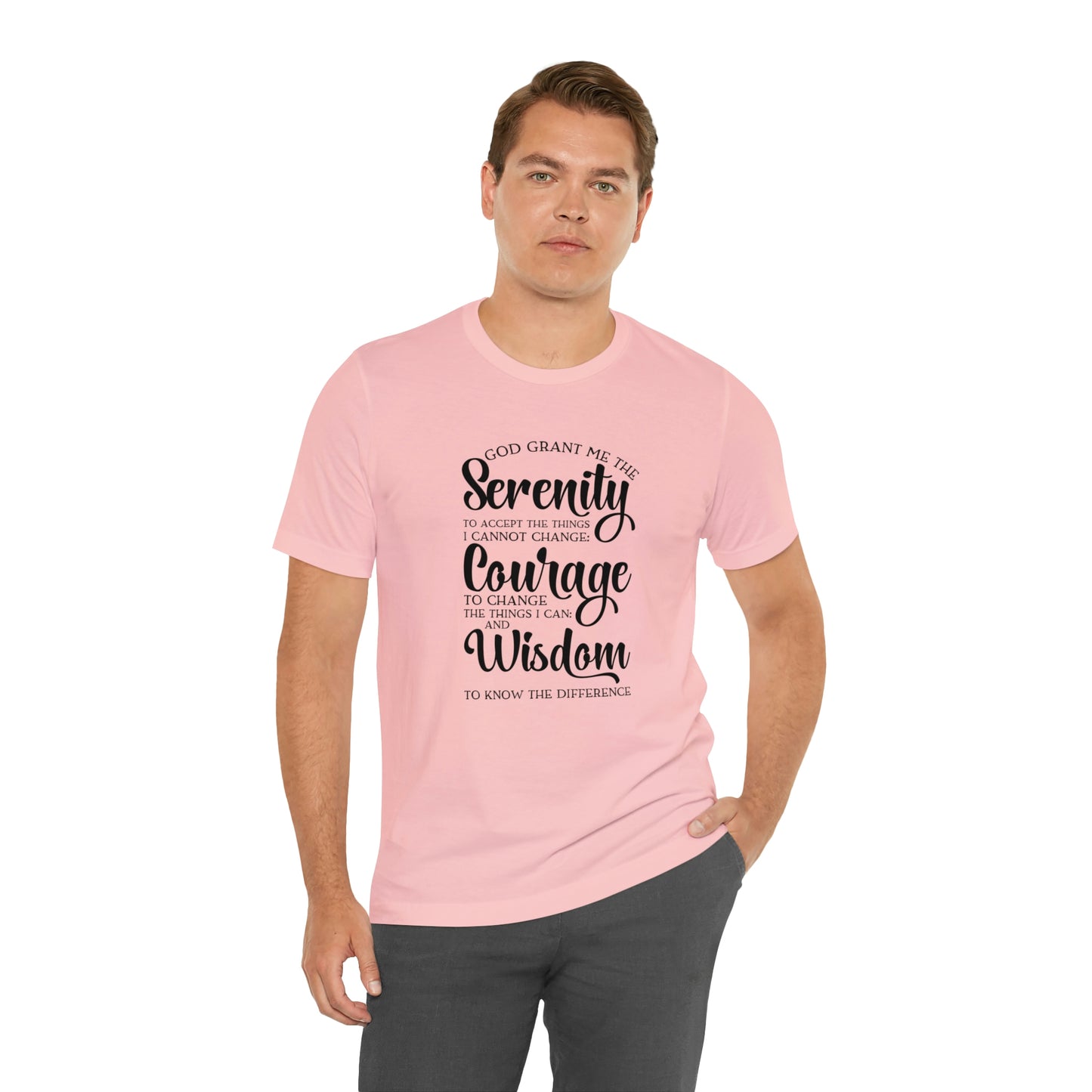 Serenity Prayer Unisex Jersey Short Sleeve Tee