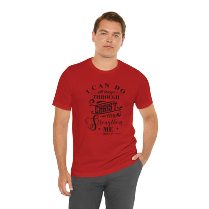 Philippians 4:13 Unisex Jersey Short Sleeve Tee