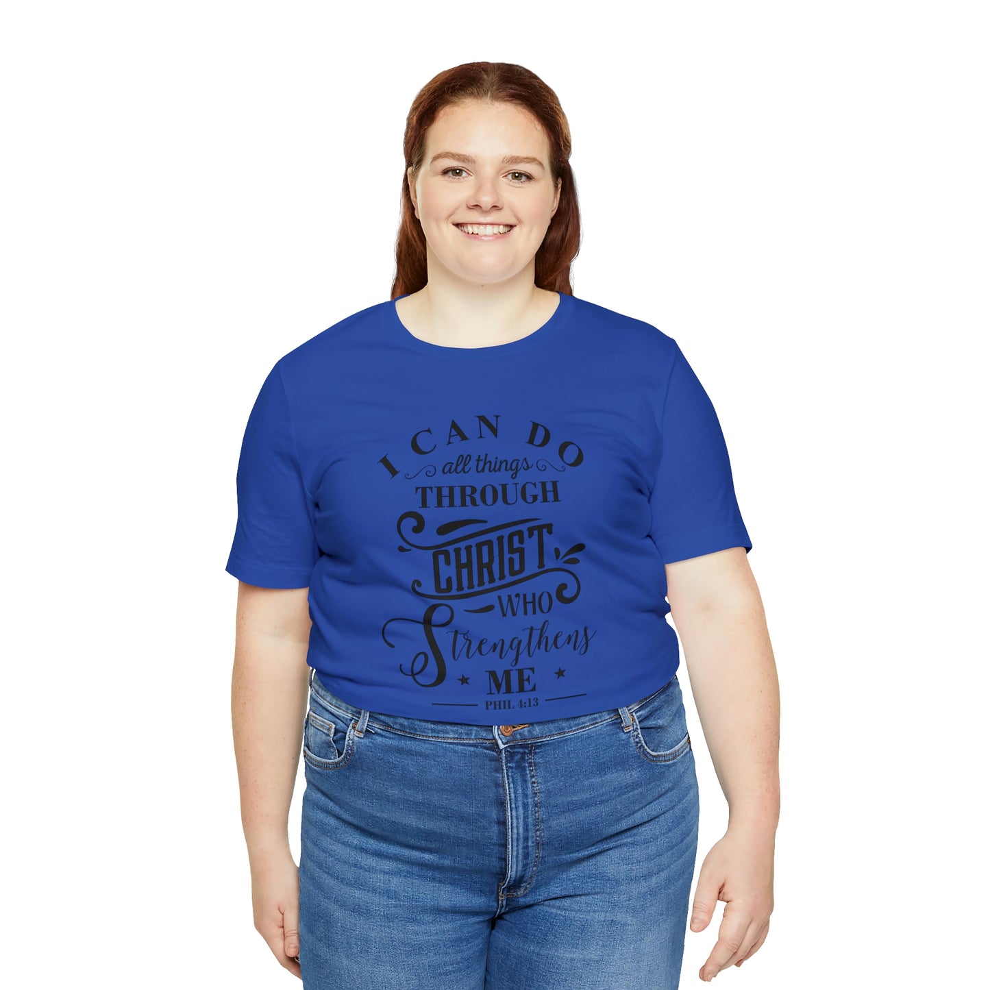 Philippians 4:13 Unisex Jersey Short Sleeve Tee