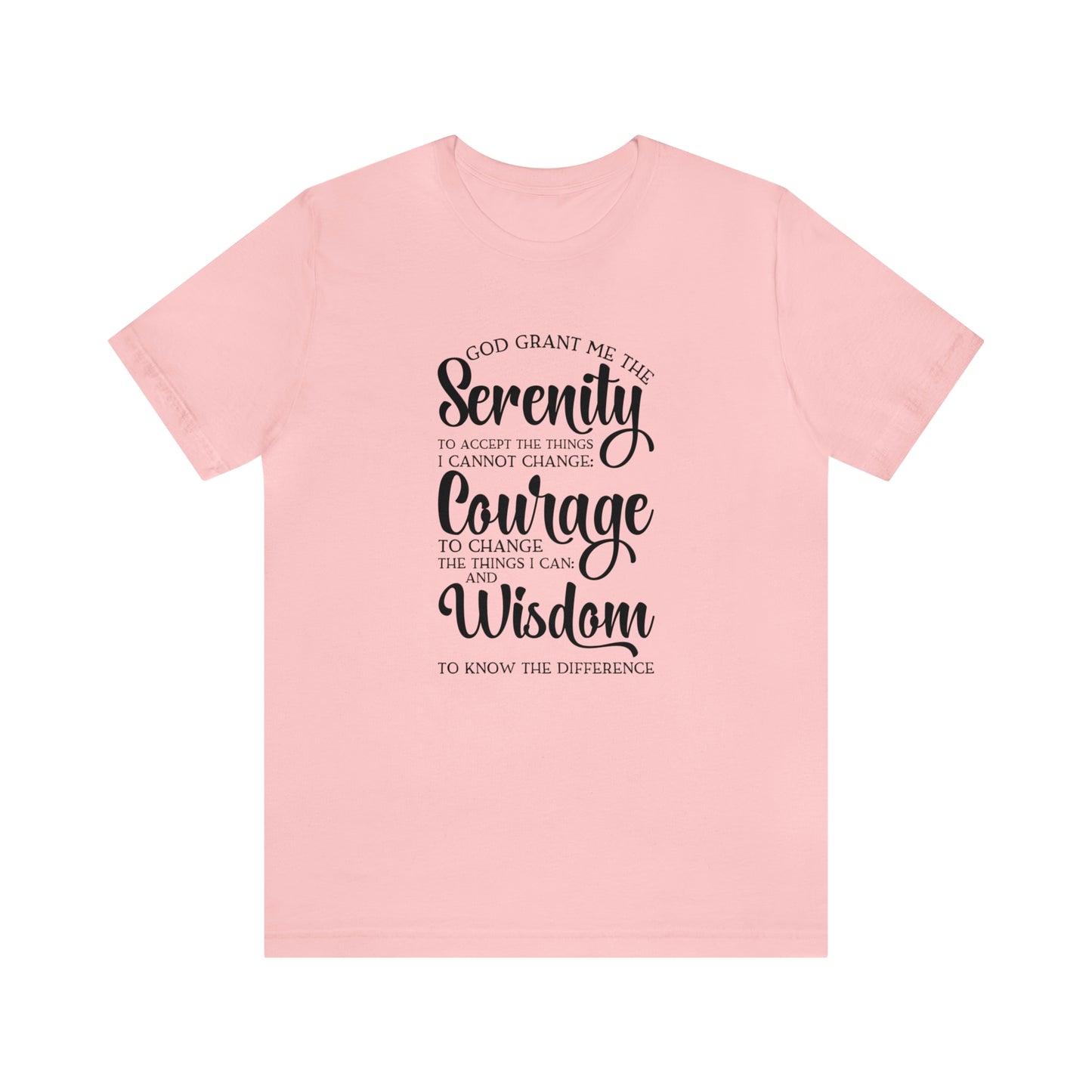 Serenity Prayer Unisex Jersey Short Sleeve Tee