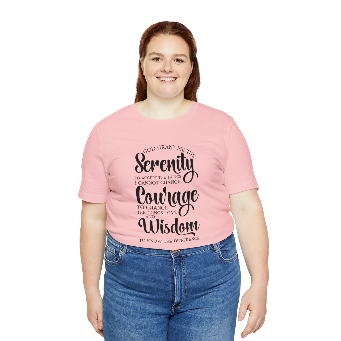 Serenity Prayer Unisex Jersey Short Sleeve Tee