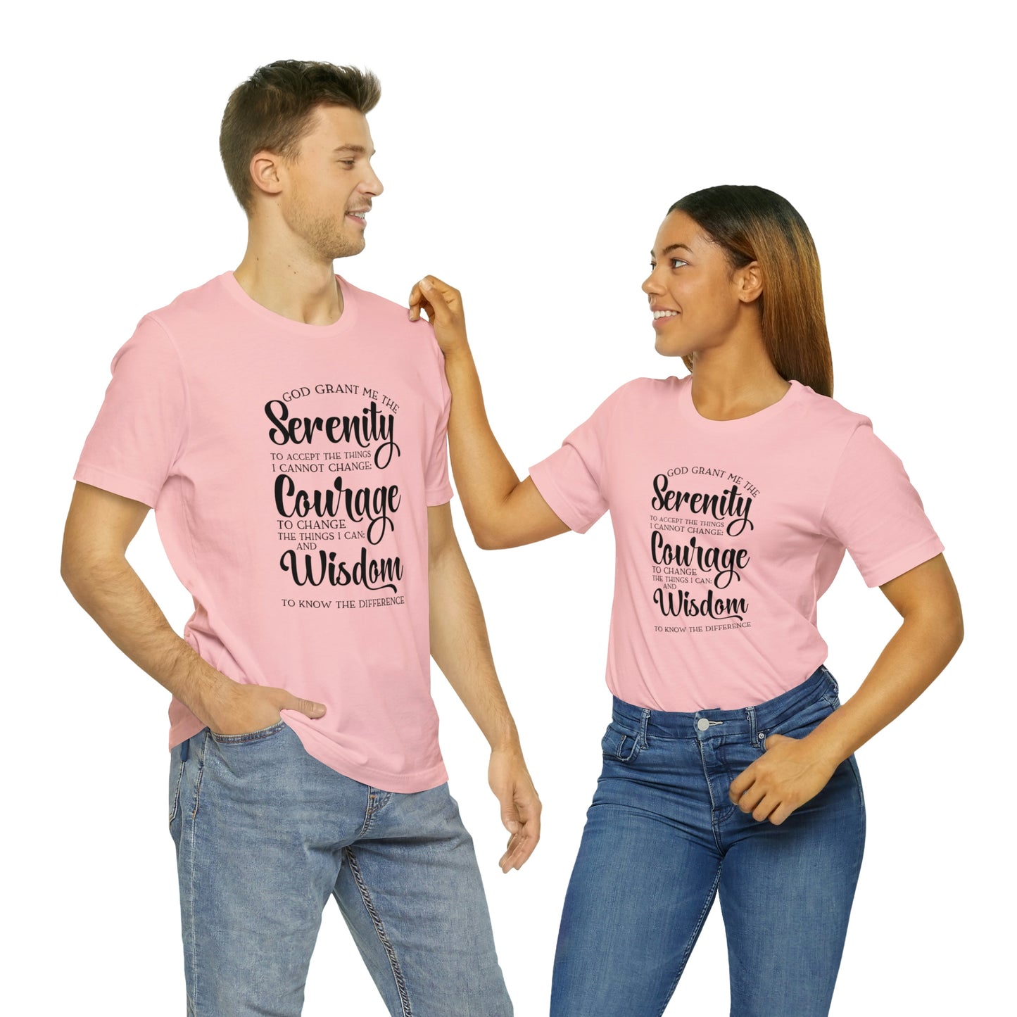 Serenity Prayer Unisex Jersey Short Sleeve Tee